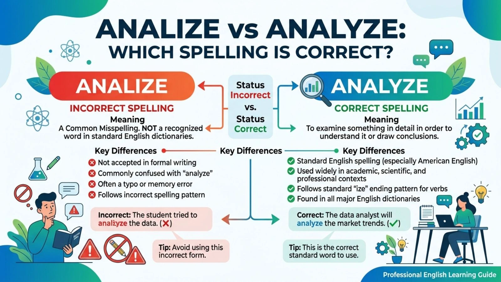 analize or analyze