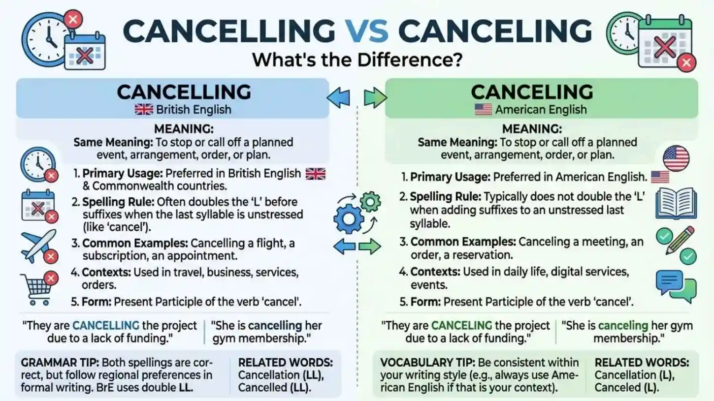 Cancelling vs Canceling
