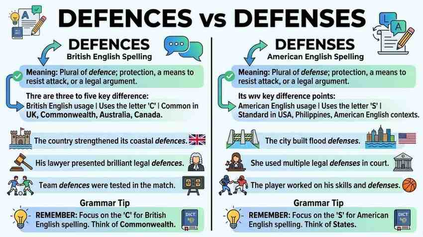 Defences or Defenses