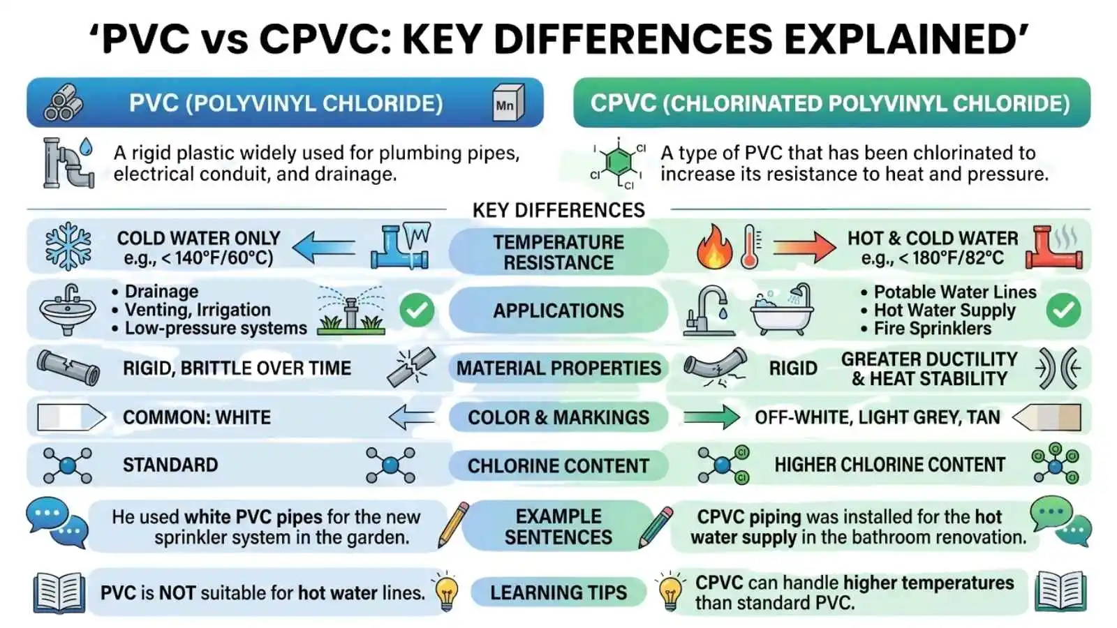 PVC vs CPVC