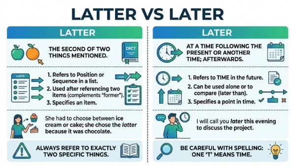 Latter or Later