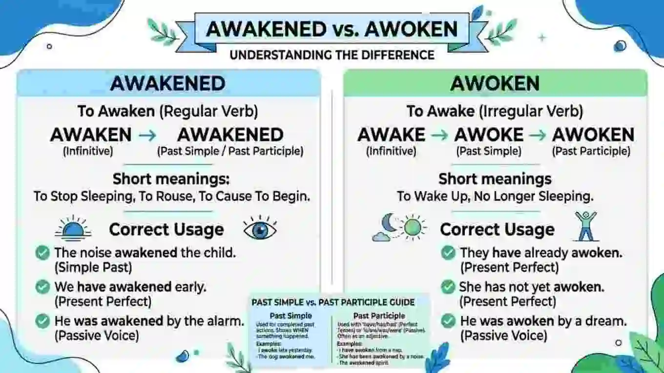Awakened or Awoken