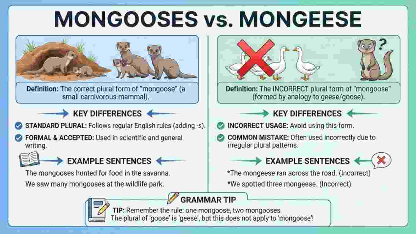 Mongooses or Mongeese