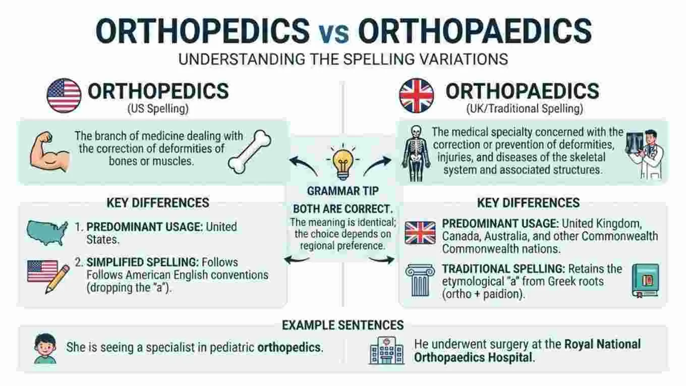 Orthopedics or Orthopaedics