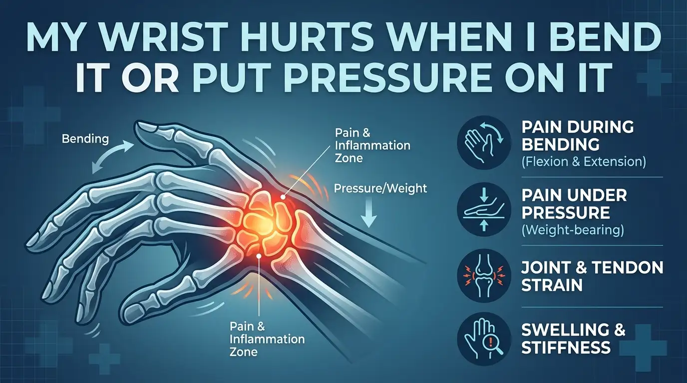 my wrist hurts when i bend it or put pressure on it